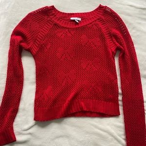 Delia’s Red Bow sweater